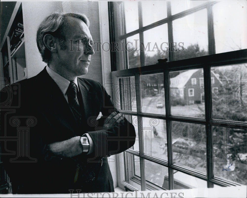 1980 Press Photo Babson College Pres Ralph Sorenson - Historic Images