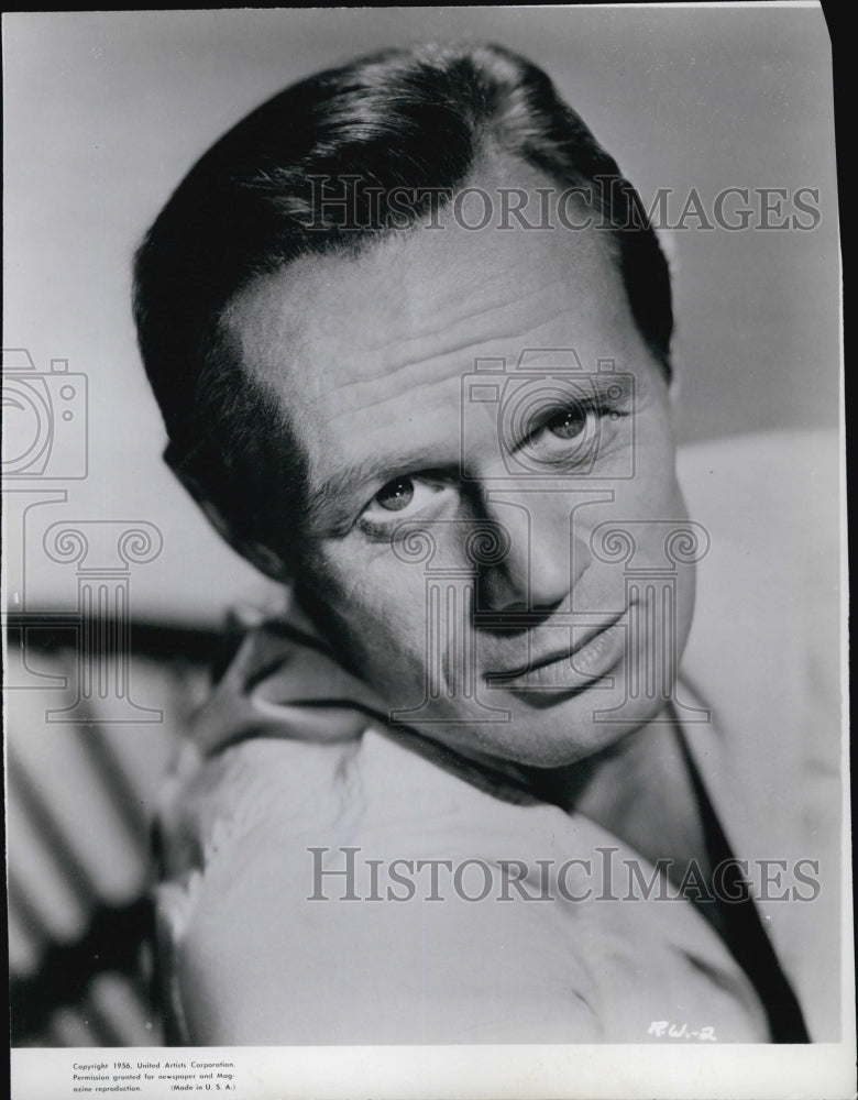 1956 Press Photo Actor Richard Widmark Film &quot;Run for the Sun&quot; - Historic Images