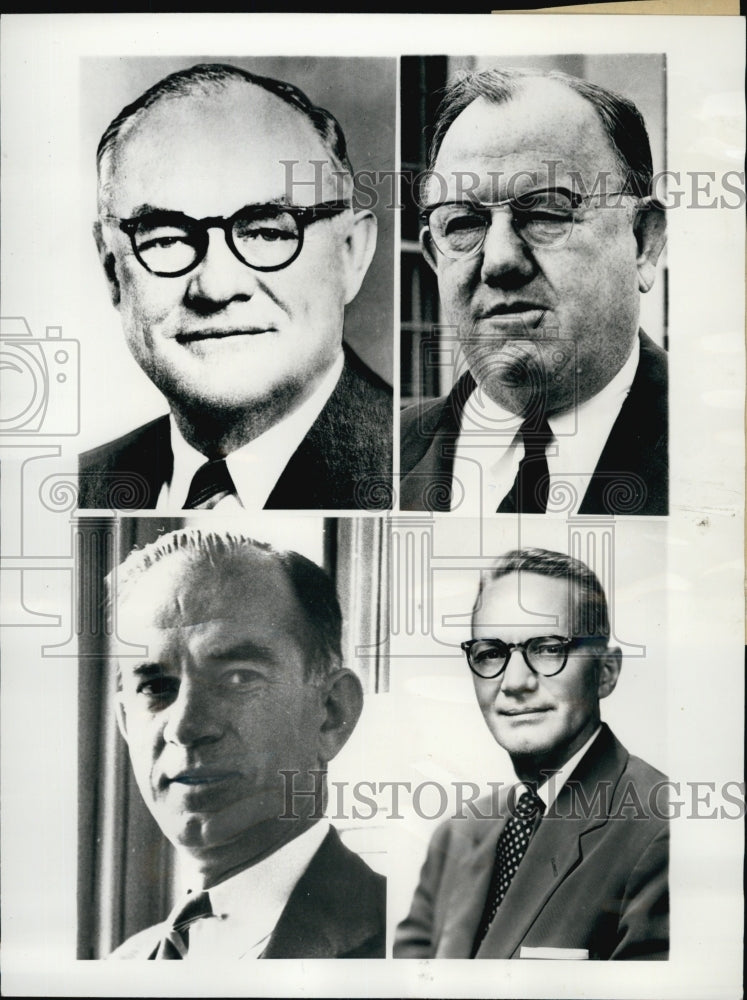 1956 Press Photo Sen JW Fullbright,B C Henley,CR Wickard & HE Capehart - Historic Images