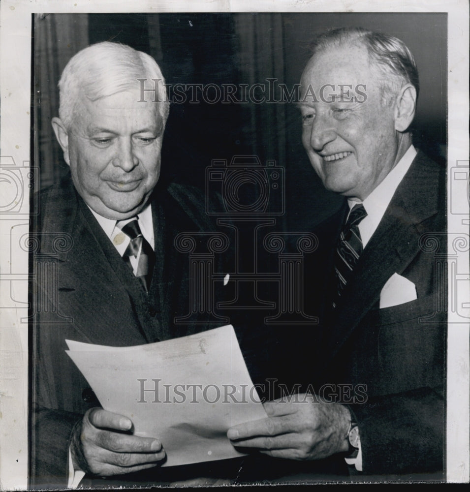 1952 Press Photo Secretary of Defense Charles E. Wilson President General Motors - Historic Images