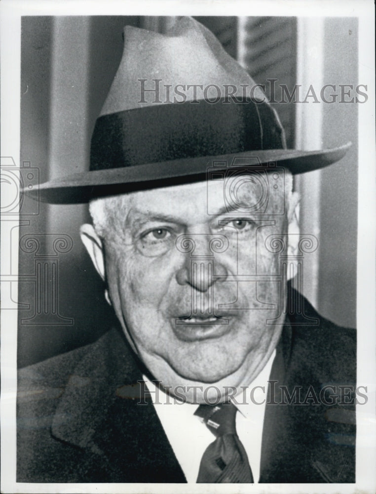 1957 Press Photo Defense Secretary Charles Wilson - Historic Images