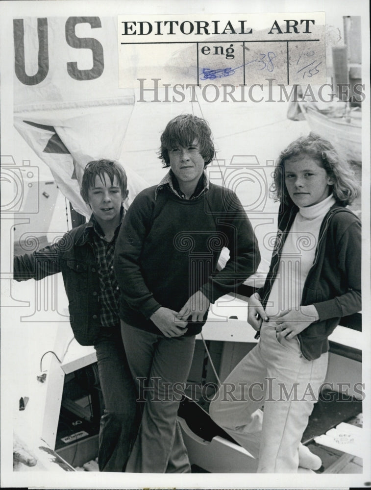 1978 Press Photo Alan Amick, Denis McKiernan, Kristen Vigard in &quot;The Winners&quot; - Historic Images