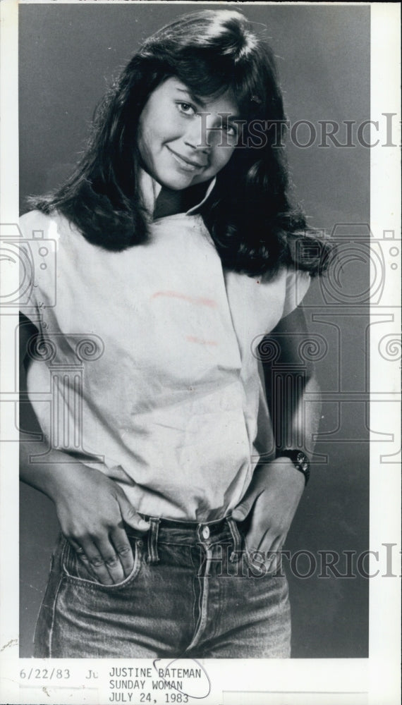 1983 Press Photo A picture of Justine Bateman - Historic Images