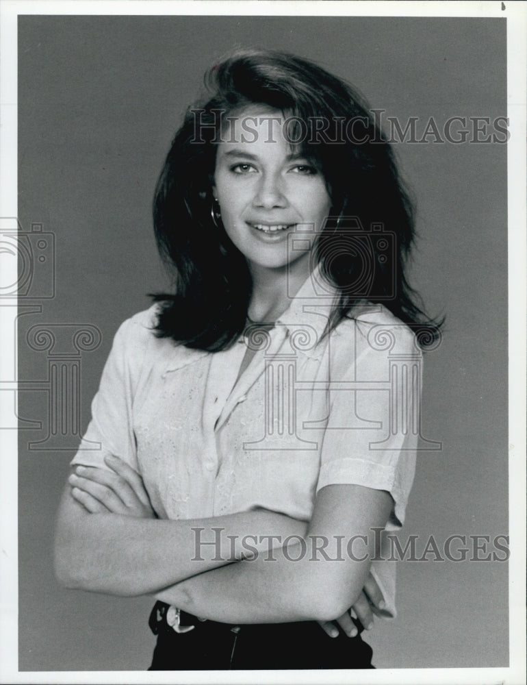 1987 Press Photo Actress Justine Bateman As Mallory In Family Ties - Historic Images