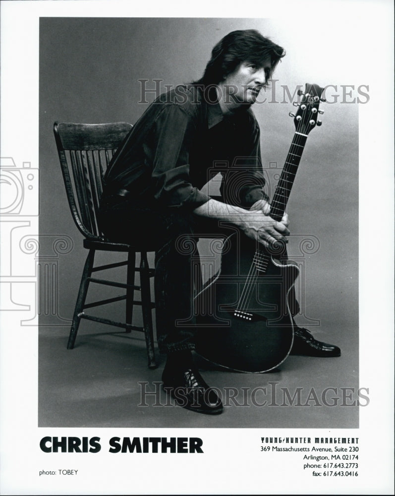 1999 Press Photo Chris Smither and his guitar - Historic Images