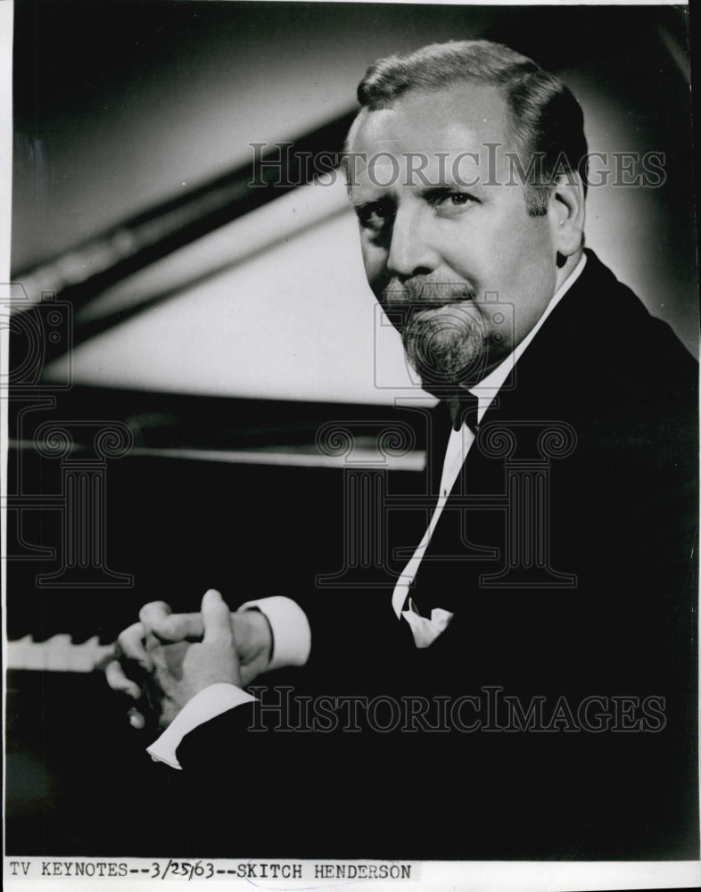 1964 Press Photo Radio Host Skitch Henderson - Historic Images