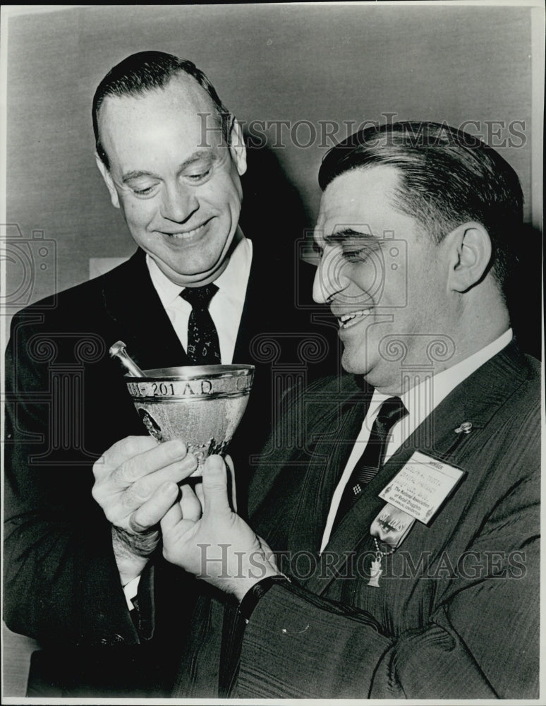 1966 Press Photo Joseph Trotta National Pharmacy Competition Winner - Historic Images