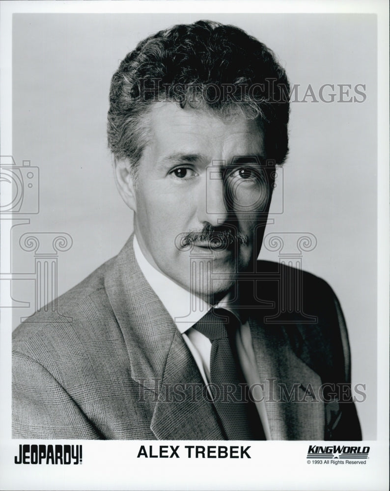 1993 Press Photo Alex Trebek JEOPARDY Host - Historic Images