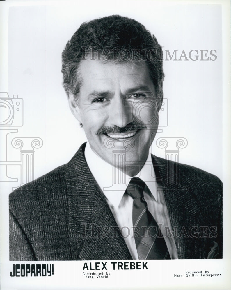 Press Photo Alex Trebek of Jeopardy! - Historic Images