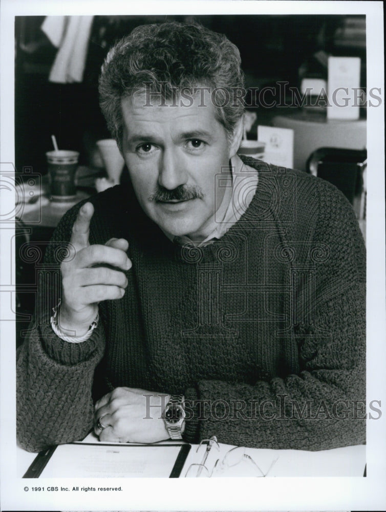 1991 Press Photo Alex Trebek THE AMERICAN MEMORY TEST Host - Historic Images