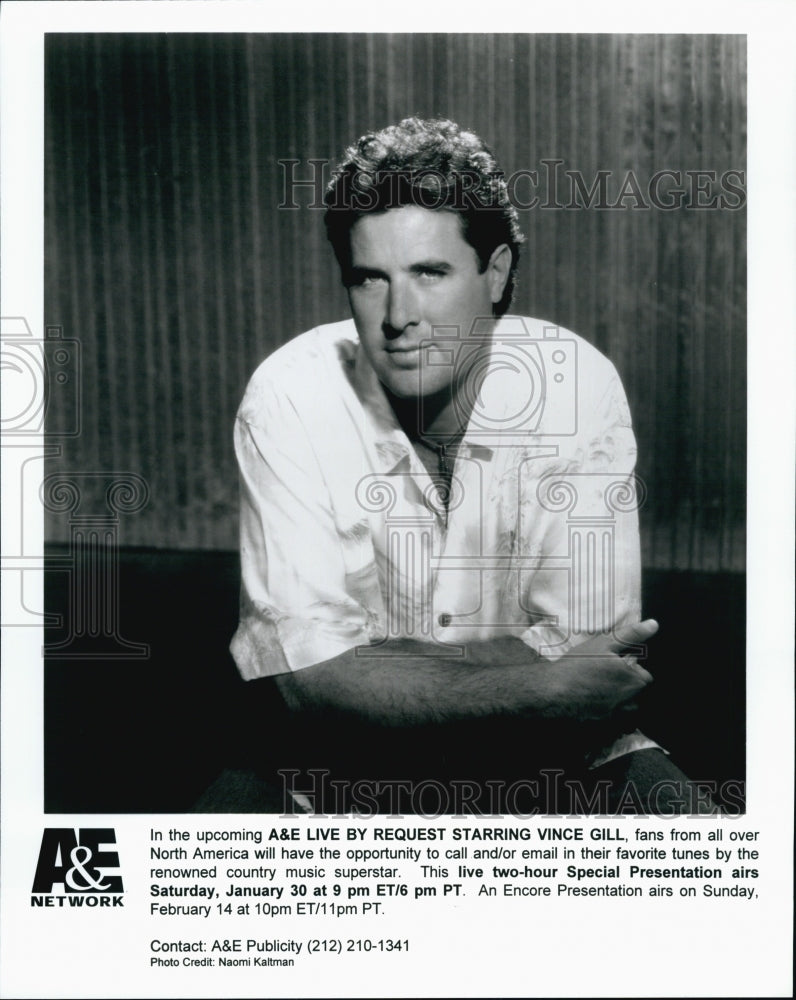 2001 Press Photo Vince Gill, Singer - Historic Images