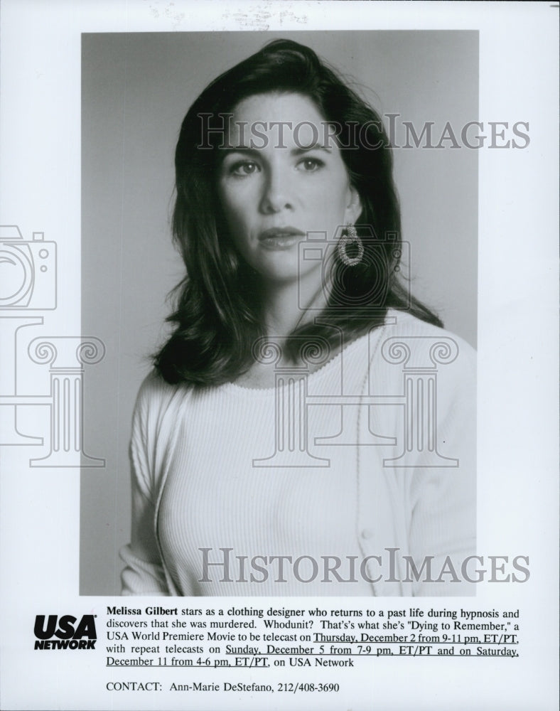 Press Photo Melissa Gilbert in &quot;Dying to Remember&quot; - Historic Images