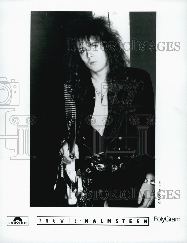 1990 Press Photo Yngwie Nalnsteen - Historic Images