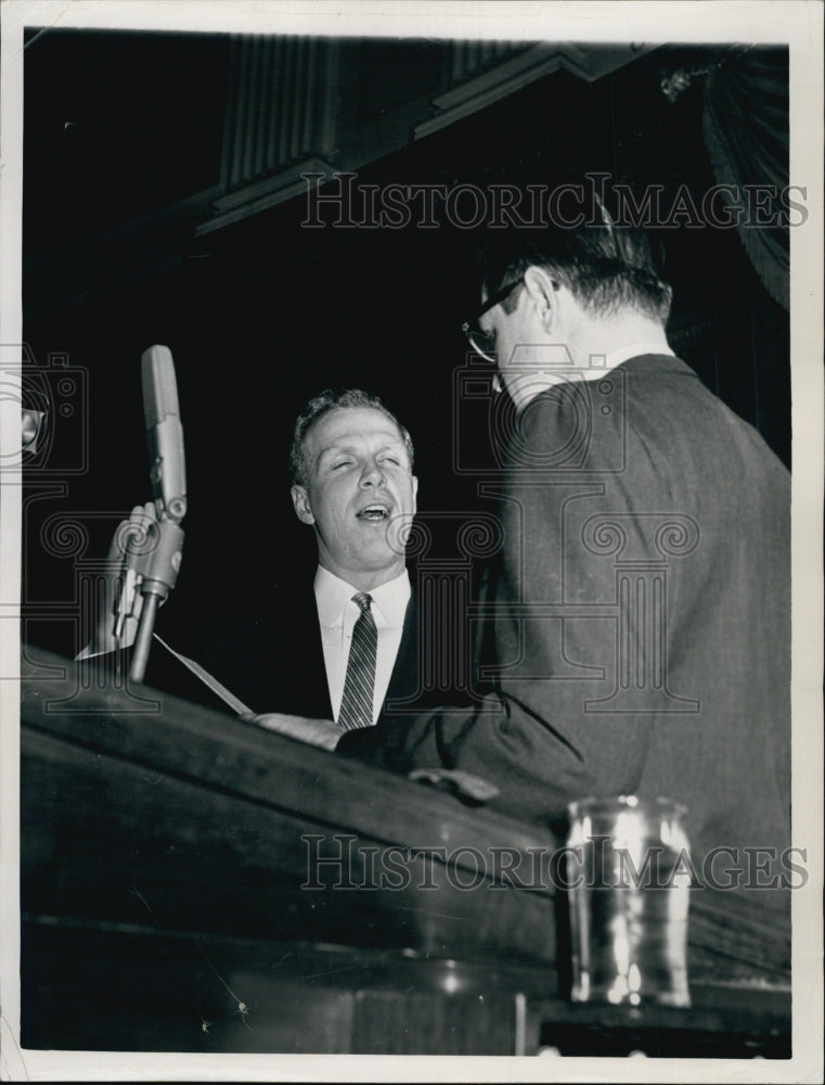 1965 Press Photo Secretary of State Kevin White at the State House - Historic Images