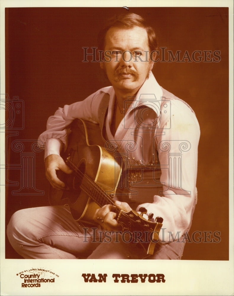 Press Photo Musician Van Trevor of Country Intl records - Historic Images