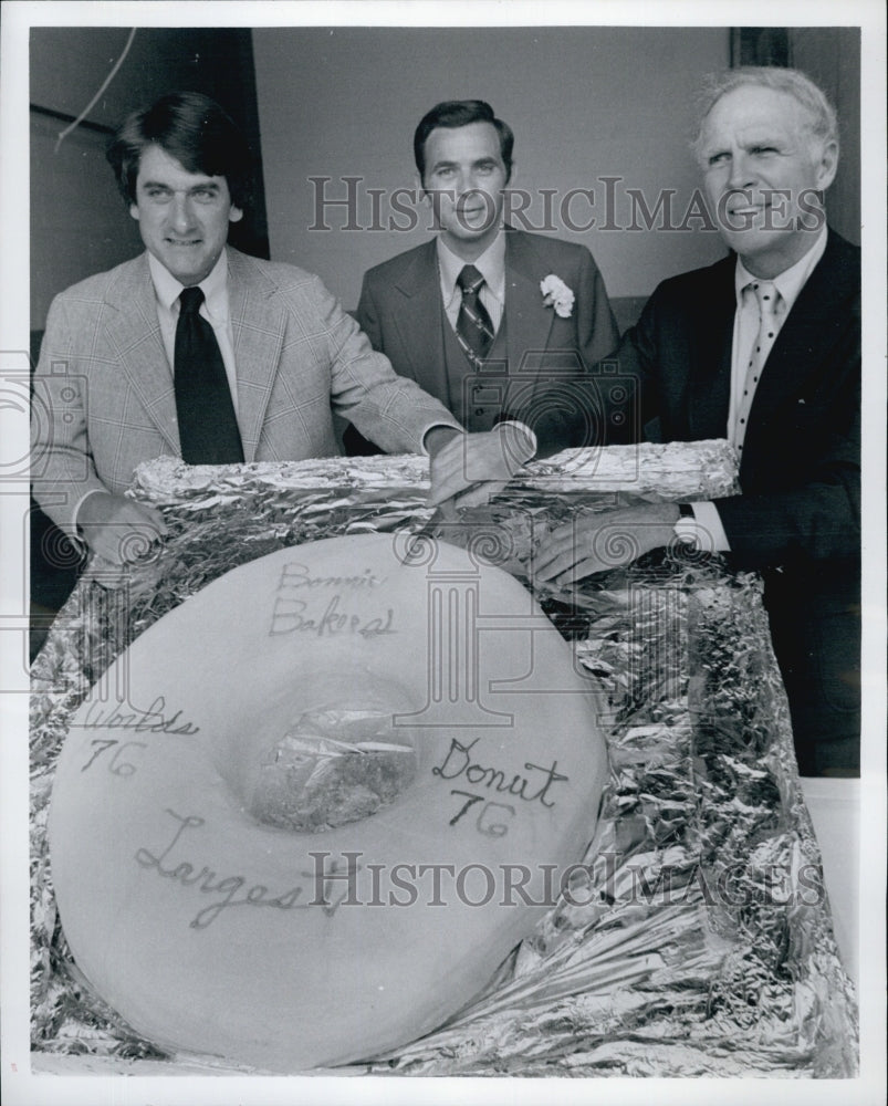 1976 Press Photo Lt Gov T O&#39;Neill,Wm M Trilling &amp; Mayor K White - Historic Images