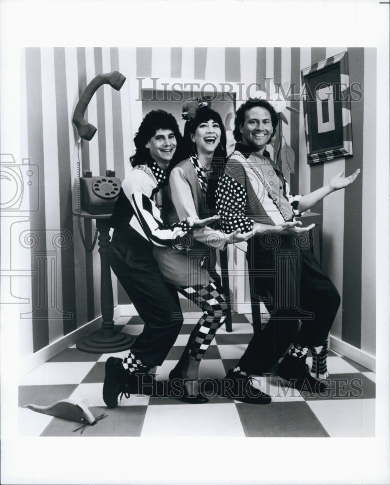 Press Photo Disney Records Parachute Express Stephen Schwartz Janice Hubbard - Historic Images