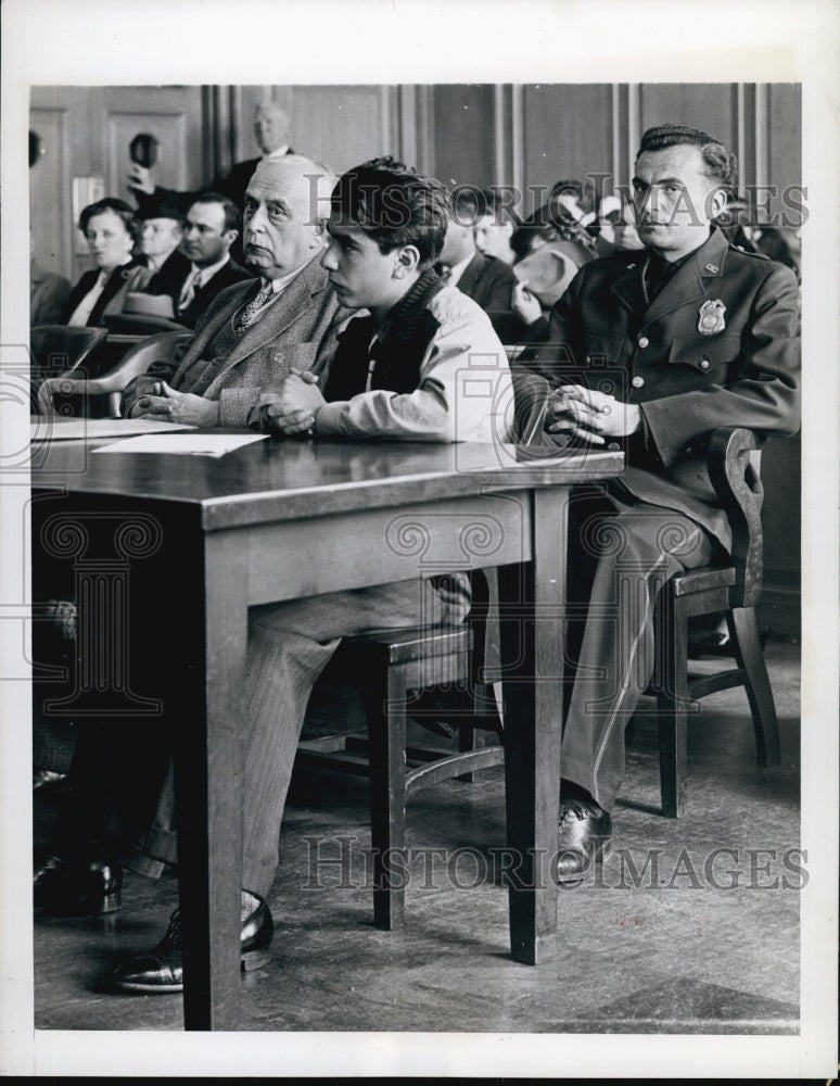 1946 Press Photo Nicholas Trinchillo, 15, Faces Life For Fatal Beating Of Woman - Historic Images