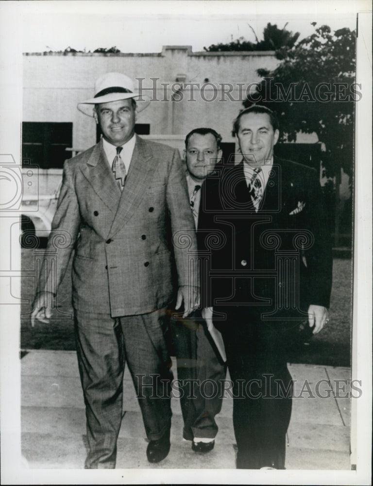 1946 Press Photo Ex-Mayor McKeighan Indicted For Gambling And Bribery - Historic Images