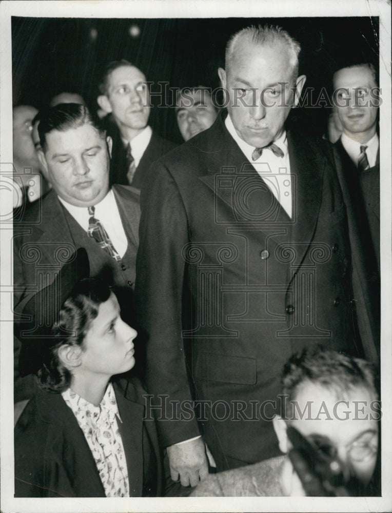 1937 Press Photo Chicago Business Man Frederic McLaughlin Daughter Barbara - Historic Images