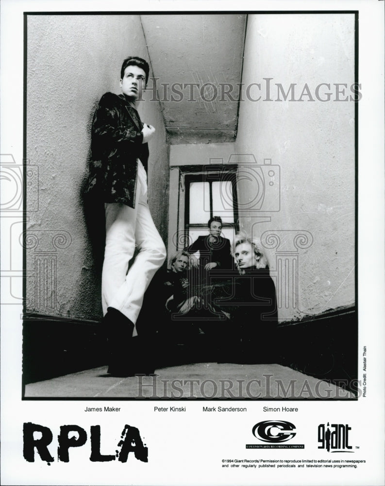 1994 Press Photo Band RPLA James Maker Peter Kinski Mark Sanderson Simon Hoare - Historic Images