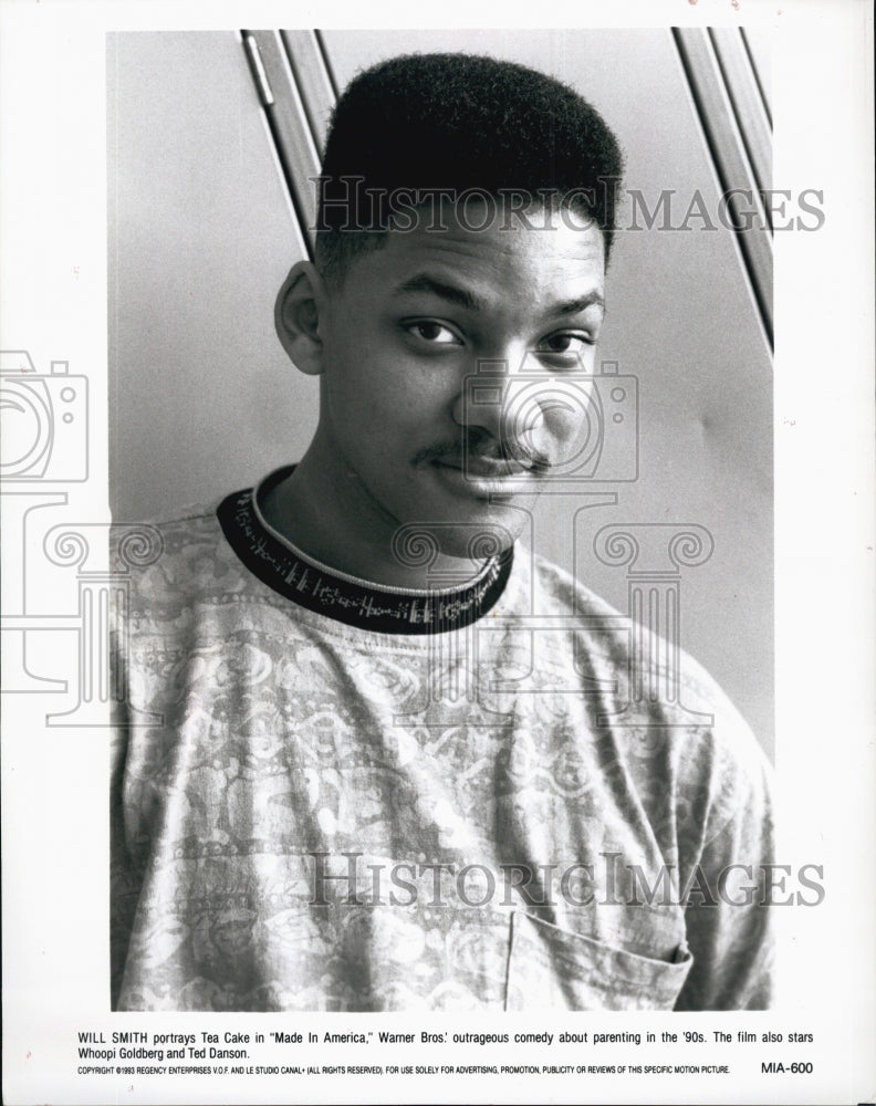 1993 Press Photo Will Smith in &quot;Made in America&quot; - Historic Images