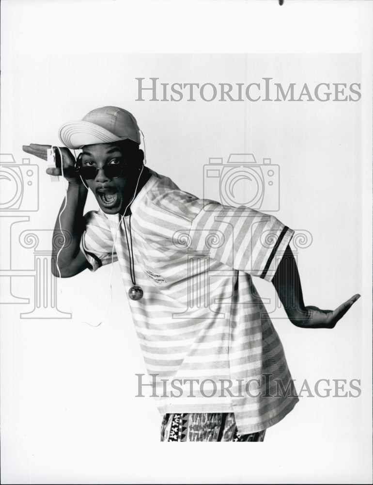 1991 Press Photo Will Smith on "The Fresh Prince of Bel-Air" - Historic Images