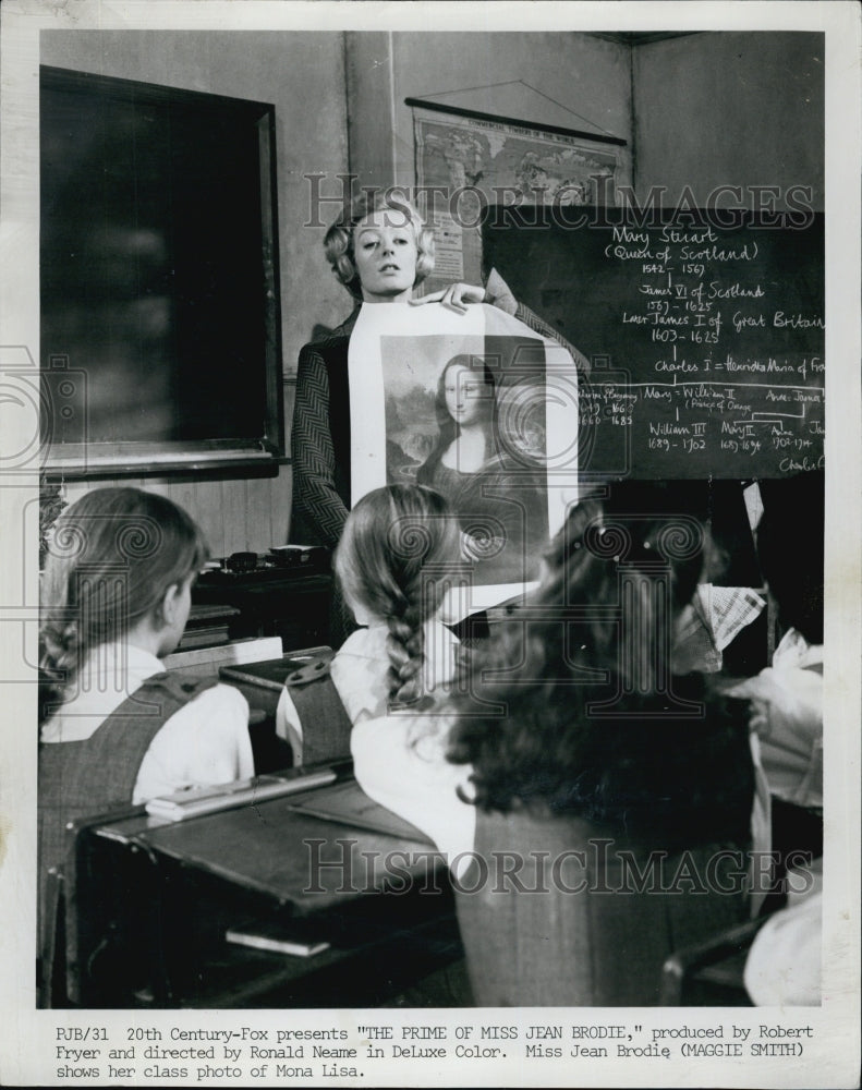 1969 Press Photo Maggie Smith in "The Prime of Miss Jean Brodie - Historic Images