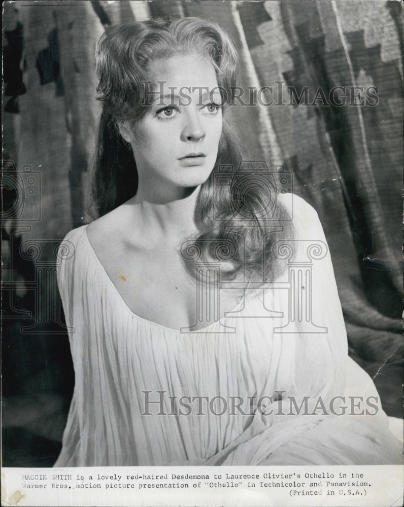 1966 Press Photo Maggie Smith stars in the movie &#39;Othella&quot; - Historic Images