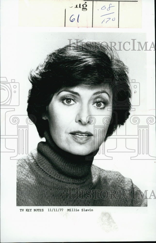 1977 Press Photo Millie Slavin on "Rafferty" - Historic Images