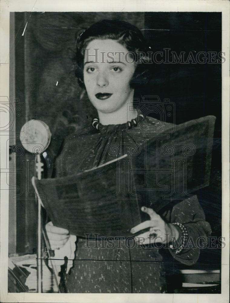 1935 Press Photo Elaine Barrie,entertainer - Historic Images