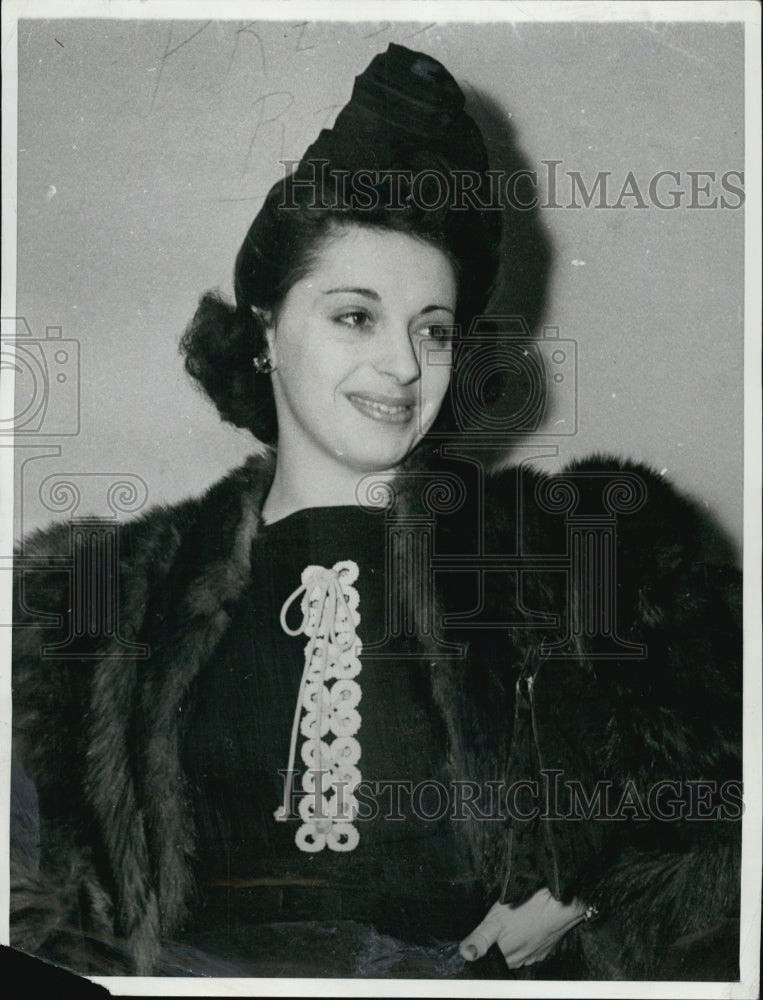 1940 Press Photo Elaine Barrie Barrymore at Divorce Court - Historic Images