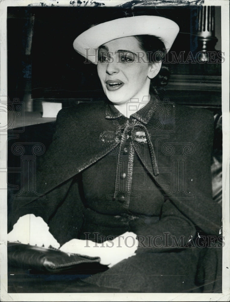 1937 Press Photo Elaine Barrie Barrymore in Divorce Court - Historic Images