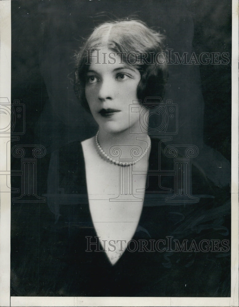 1930 Press Photo Mrs James Barrett - Historic Images