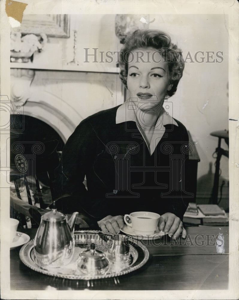 1955 Press Photo Maria Riva German American Actress - Historic Images