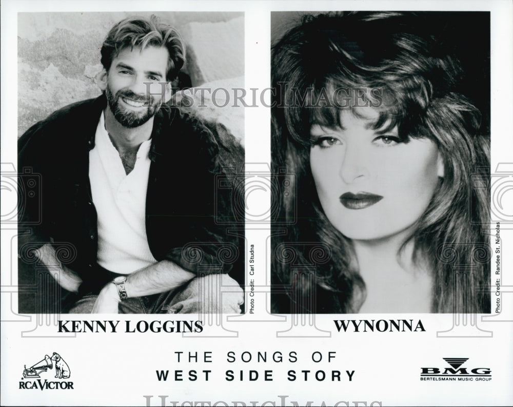 1997 Press Photo Kenny Loggins and Wynona The Songs of West Side Story - Historic Images