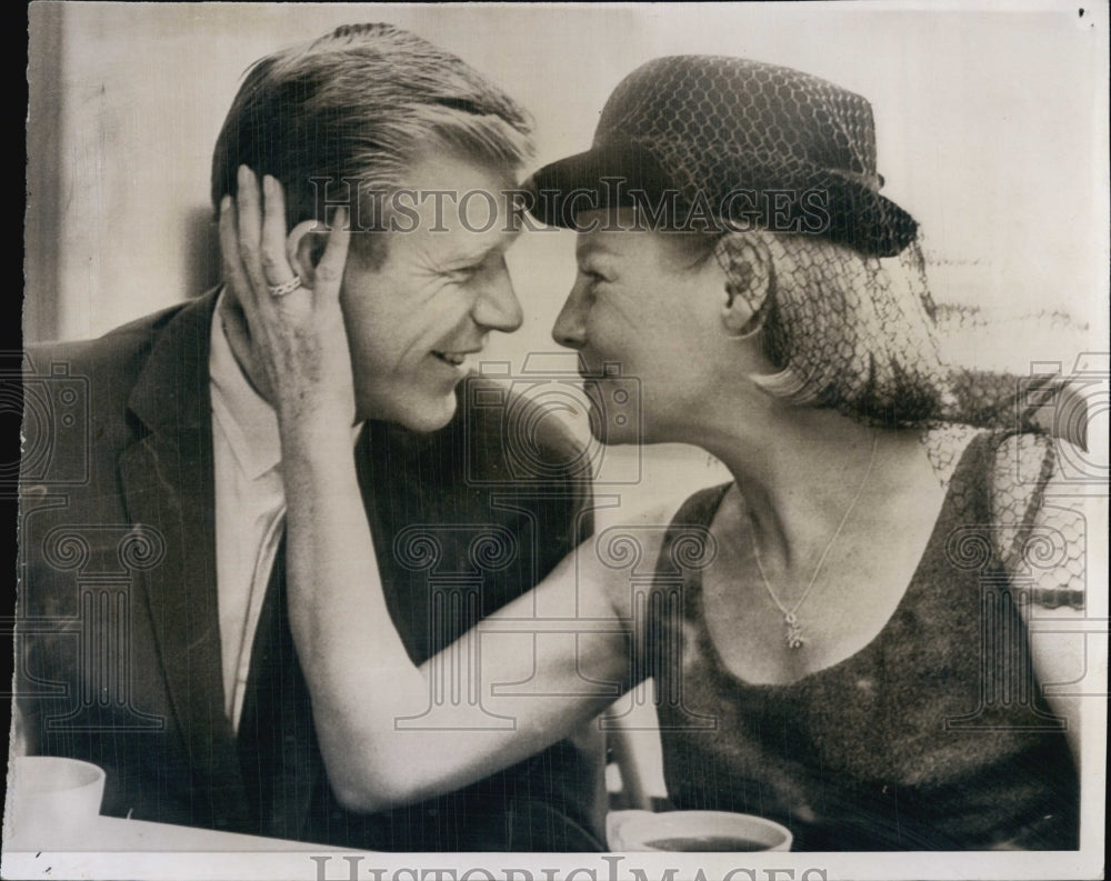 1963 Press Photo Glenn Maxwell and Actress wife June Allyson - Historic Images