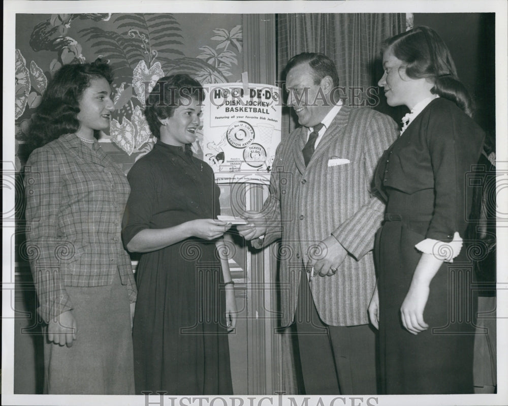 1957 Pres Michael Lourie of Boston Assoc for Retarded Children - Historic Images