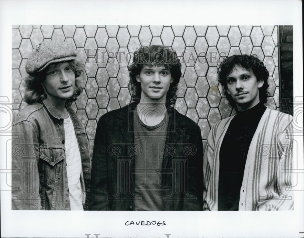 Press Photo Musical Group The Cavedogs - Historic Images