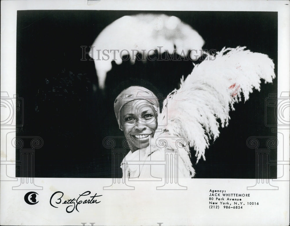 1977 Press Photo Betty Carter n American jazz singer. - Historic Images