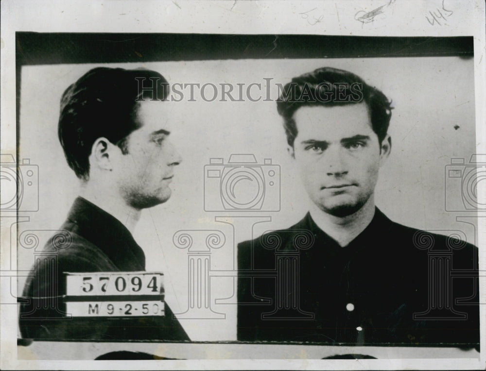 1955 Press Photo George Arthur Heroux, Alias Joseph Corcy and Robert Walker. - Historic Images