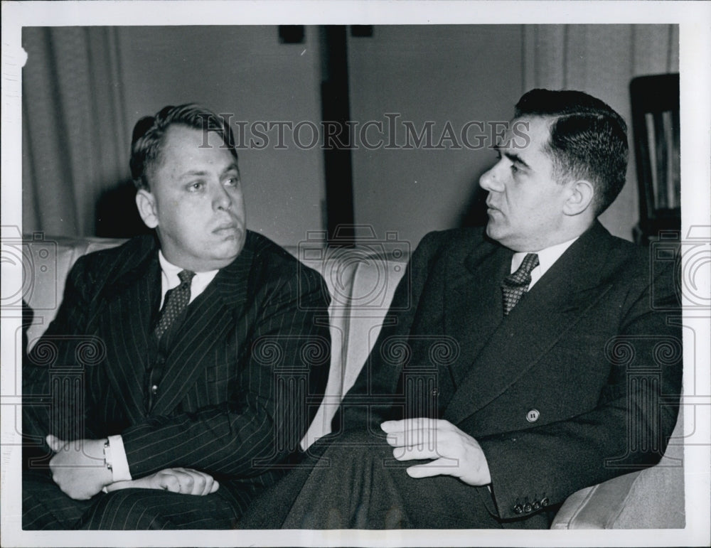 1947 Press Photo Soviets Sergei Kudriavtsev &amp; Andrei Gromyko - Historic Images