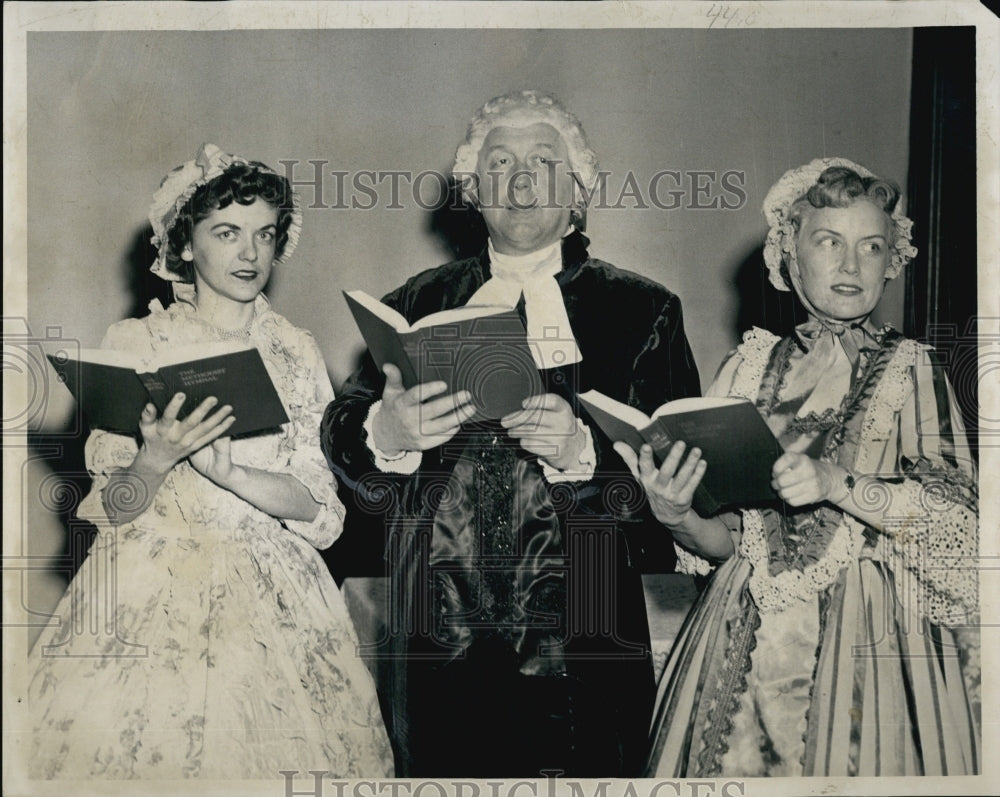 1959 Press Photo Joan Prescott,Rev J D Erb &amp; Arnita harrison - Historic Images