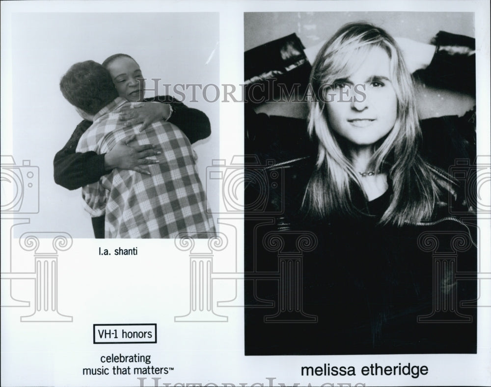 Press Photo Musicians,l.a. shanti &amp; Melissa Etherridge - Historic Images