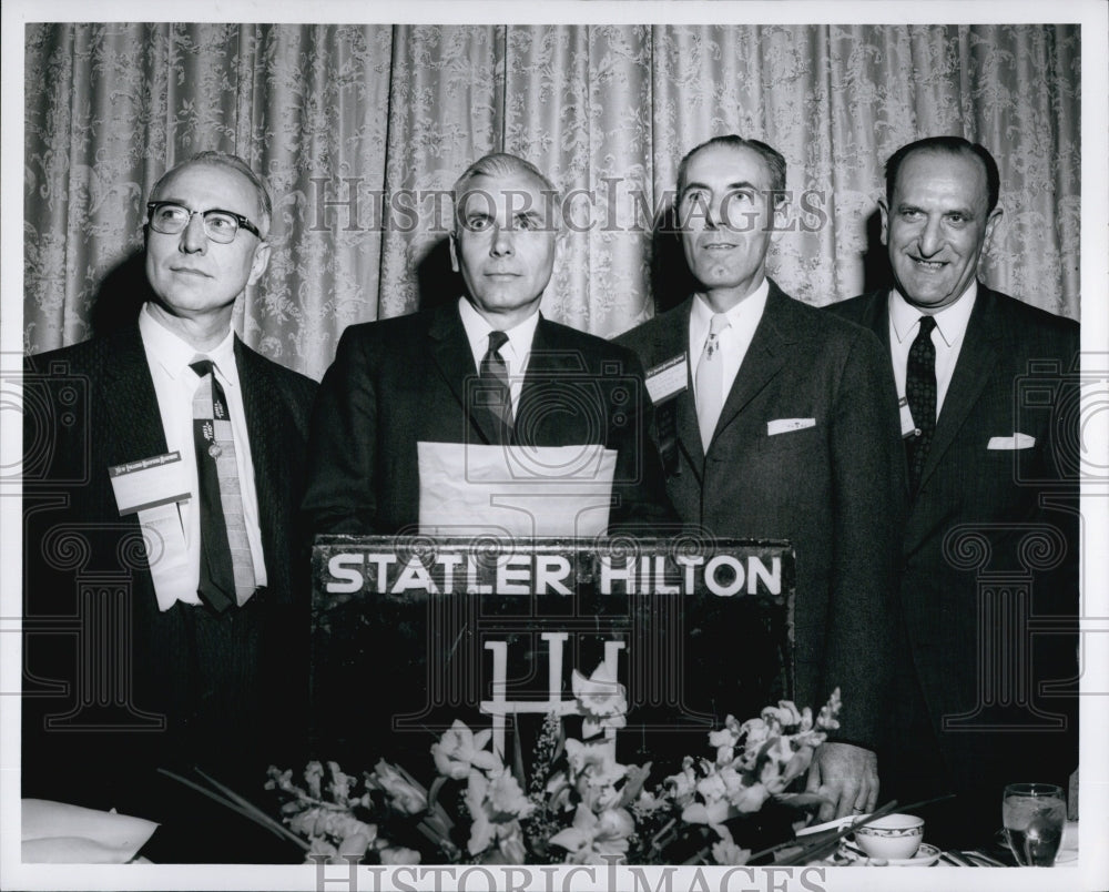 1962 Press Photo Dr Frank C Sutton Mr Boisfeuillet Jones Thomas E O&#39;Rourke Dr Ja - Historic Images