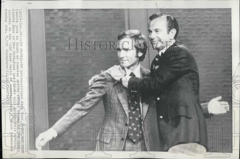 1972 Press Photo Jack Paar(R) &amp; Dick Cavett - Historic Images