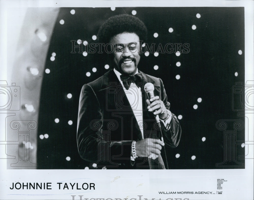 1978 Press Photo Singer Songwriter Johnnie Taylor - Historic Images