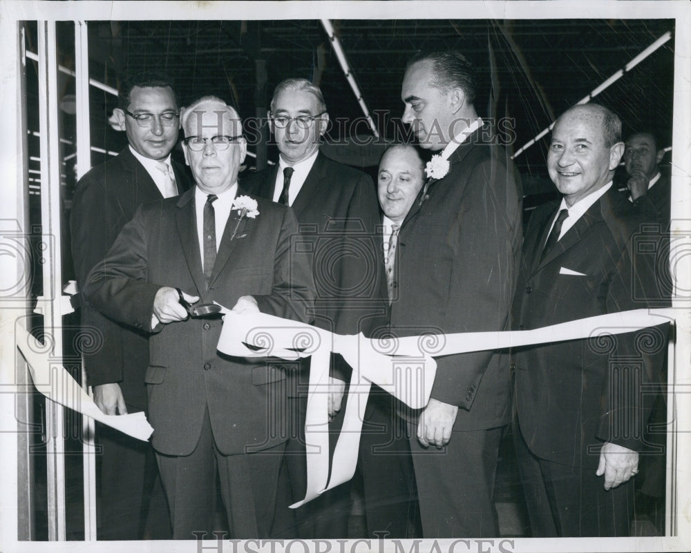 1963 Press Photo Mayor Henry Wall, G. Rosen, B. Slawsby, E. Skiddell, P. Swartz - Historic Images