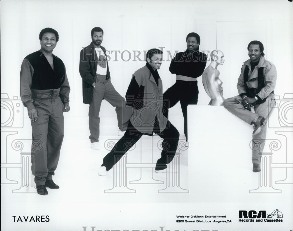 Press Photo RCA Recording Stars TAVARES "An Evening for Jim Nance" - Historic Images
