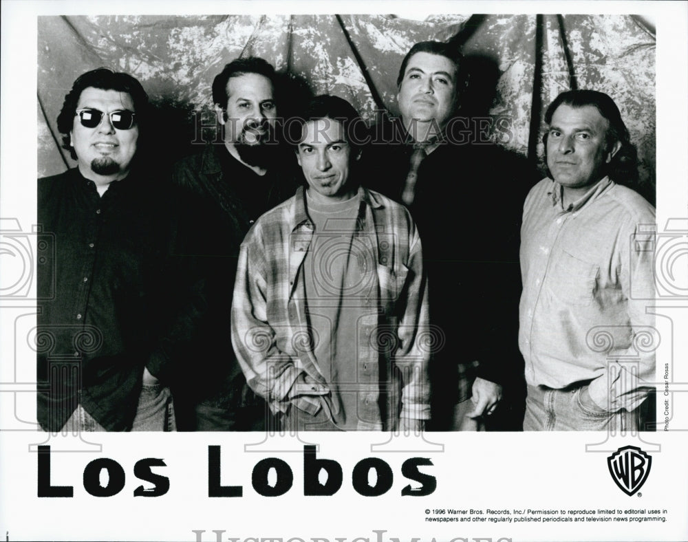 1996 Press Photo Los Lobos Warner Bros Records - Historic Images